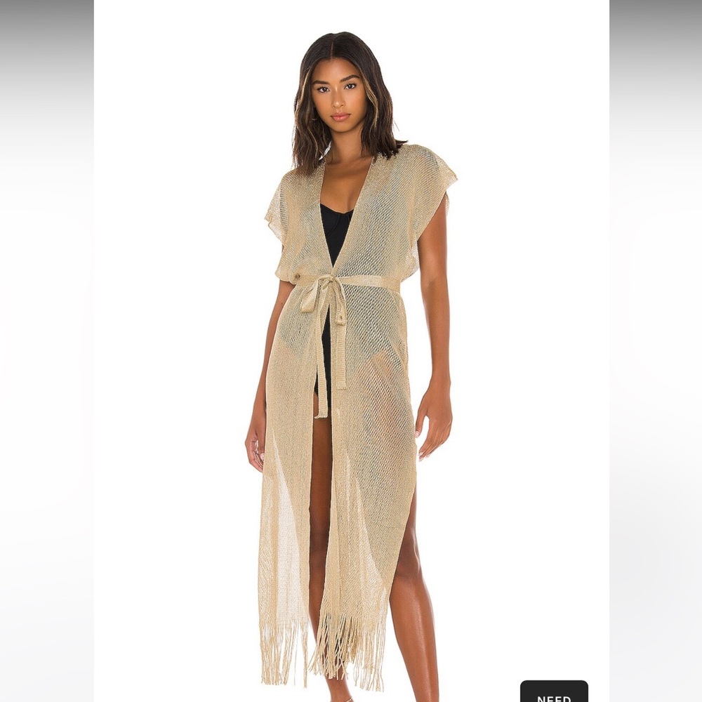 Golden Queen Long Caftan in Gold Rush